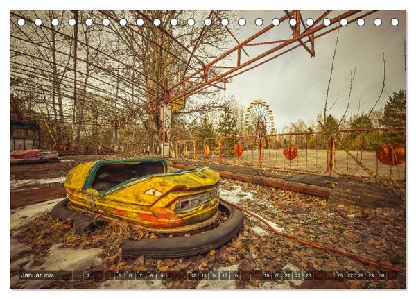 Produktbild: Tschernobyl - Die Sperrzone um das Atomkraftwerk (Tischkalender 2026 DIN A5 quer), CALVENDO Monatskalender