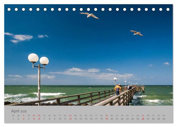 Produktbild: Ostsee, Fischland-Dar&szlig; (Tischkalender 2026 DIN A5 quer), CALVENDO Monatskalender