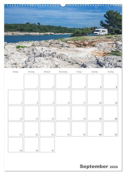 Produktbild: Vanlife Jahresplaner (Wandkalender 2026 DIN A2 hoch), CALVENDO Monatskalender