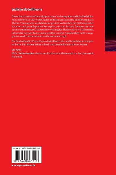 Produktbild: Endliche Modelltheorie