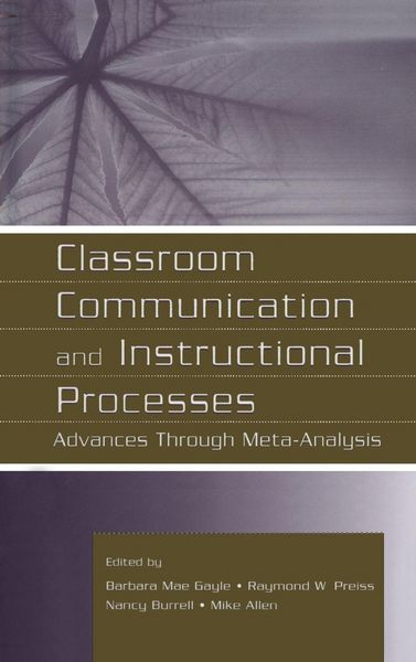 Produktbild: Classroom Communication and Instructional Processes