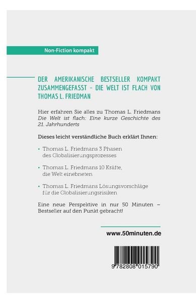 Produktbild: Die Welt ist flach. Zusammenfassung & Analyse des Bestsellers von Thomas L. Friedman