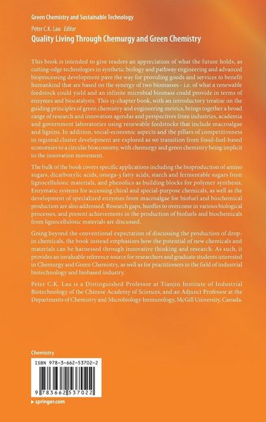 Produktbild: Quality Living Through Chemurgy and Green Chemistry