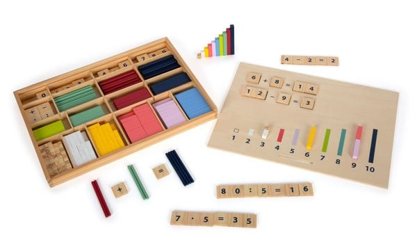 Small Foot 12559 - Lernbox Rechenstäbchen mit Zahlen Educate