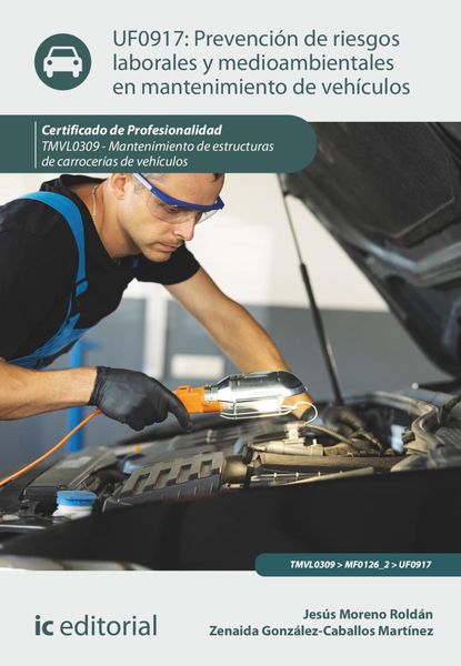 Produktbild: Prevenci&oacute;n de riesgos laborales y medioambientales en mantenimiento de veh&iacute;culos. TMVL0309