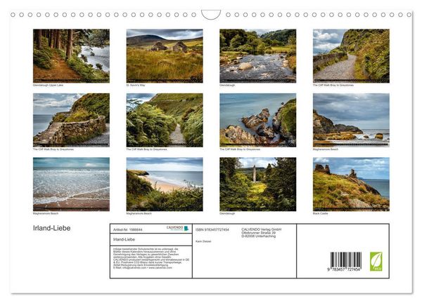 Produktbild: Irland-Liebe (Wandkalender 2026 DIN A3 quer), CALVENDO Monatskalender