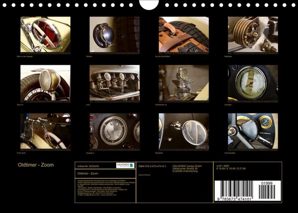 Produktbild: Oldtimer - Zoom (Wandkalender 2022 DIN A4 quer)
