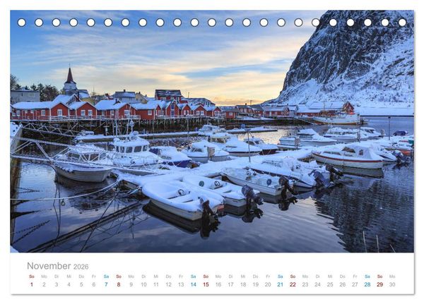 Produktbild: Norwegen - der hohe Norden (Tischkalender 2026 DIN A5 quer), CALVENDO Monatskalender