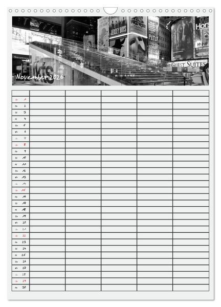Produktbild: NEW YORK CITY Teamplaner (Wandkalender 2026 DIN A3 hoch), CALVENDO Monatskalender
