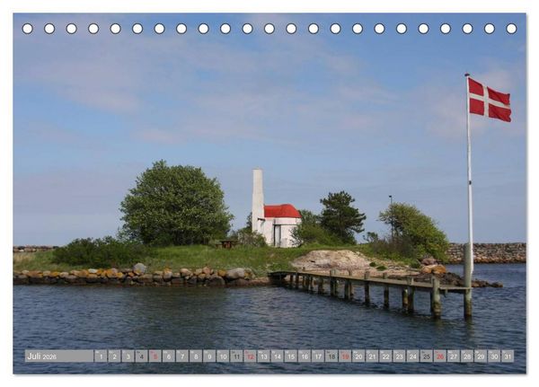 Produktbild: D&auml;nemark - Ostseek&uuml;ste (Tischkalender 2026 DIN A5 quer), CALVENDO Monatskalender