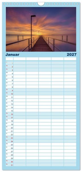 Produktbild: Familienplaner 2027 - Bodensee-Stimmungen mit 5 Spalten (Wandkalender, 21 x 45 cm) CALVENDO
