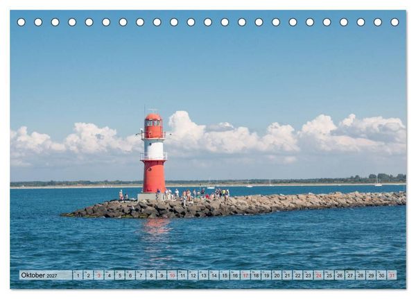 Produktbild: Hansestadt Rostock Historischer Stadtkern bis Warnem&uuml;nde (Tischkalender 2027 DIN A5 quer), CALVENDO Monatskalender