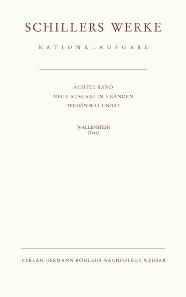 Produktbild: Schillers Werke. Nationalausgabe