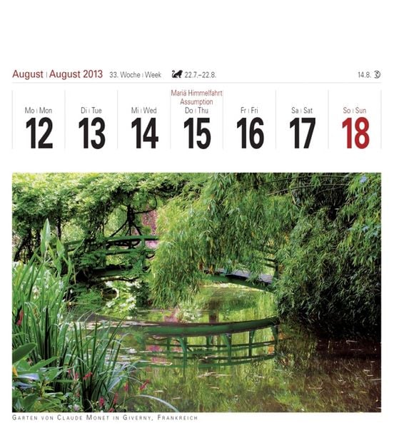 Produktbild: Oasen der Stille 2013. Postkartenkalender
