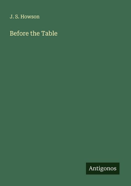 Produktbild: Before the Table