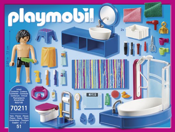 Produktbild: PLAYMOBIL&reg; 70211 Badezimmer
