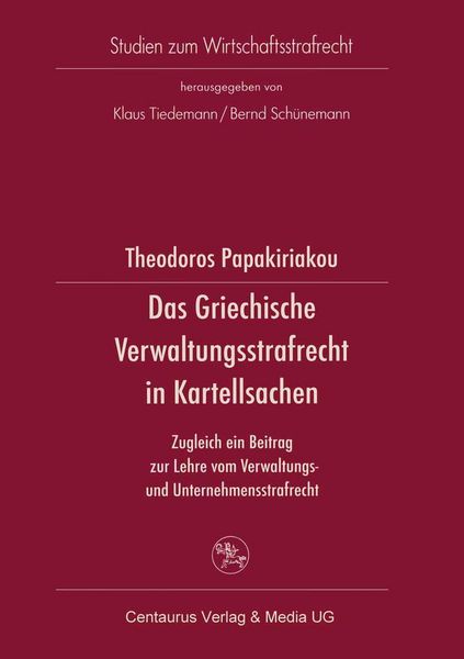 Produktbild: Das Griechische Verwaltungsrecht in Kartellsachen