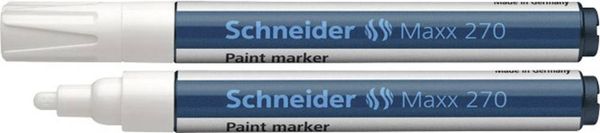 Produktbild: Schneider Schreibger&auml;te Maxx 270 127049 Lackmarker Wei&szlig; 1 mm, 3mm