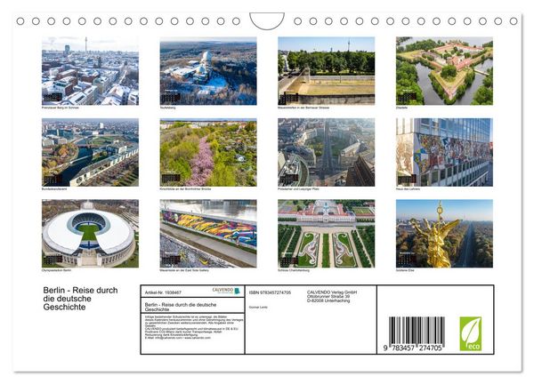Produktbild: Berlin - Reise durch die deutsche Geschichte (Wandkalender 2026 DIN A4 quer), CALVENDO Monatskalender