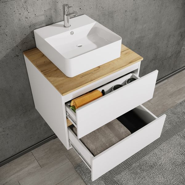 Produktbild: 4 tlg. Badm&ouml;bel-Set mit Waschbecken Cosila-A 60 cm