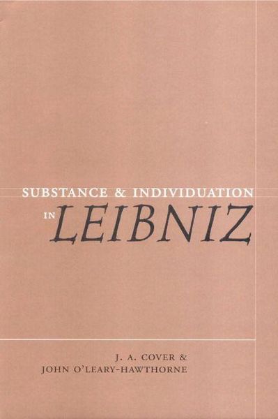 Produktbild: Substance and Individuation in Leibniz