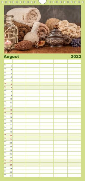 Produktbild: Urlaub f&uuml;r die Sinne - Familienplaner hoch (Wandkalender 2022 , 21 cm x 45 cm, hoch)