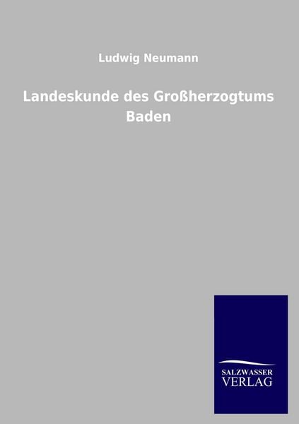 Produktbild: Landeskunde des Gro&szlig;herzogtums Baden