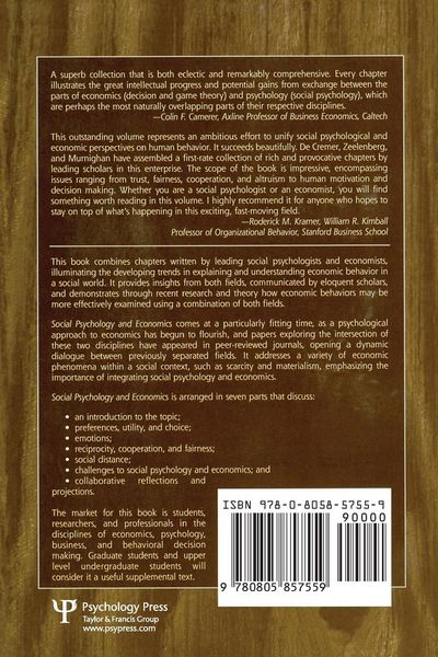 Produktbild: Social Psychology and Economics