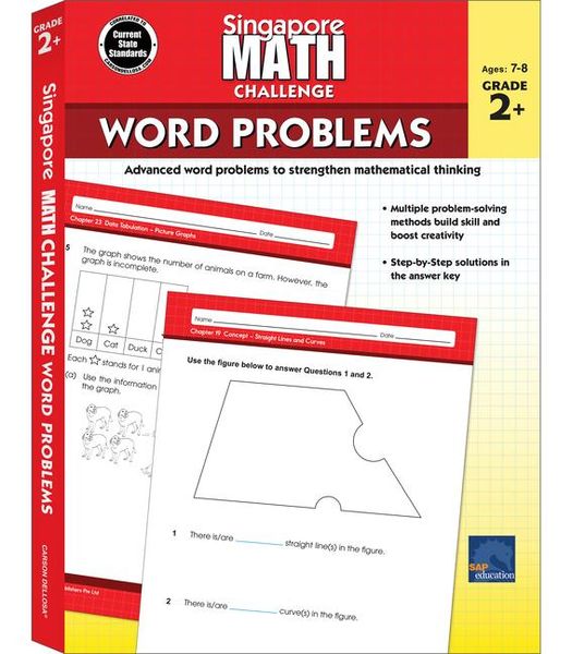 Produktbild: Singapore Math Challenge Word Problems, Grades 2 - 5