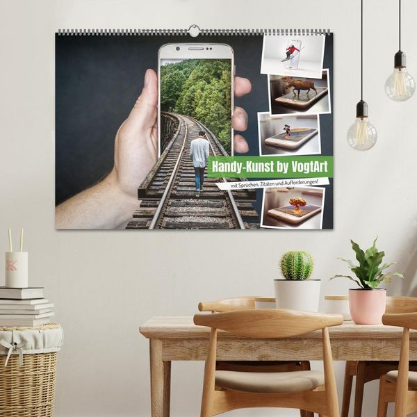 Produktbild: Handy-Kunst by VogtArt (Wandkalender 2026 DIN A2 quer), CALVENDO Monatskalender