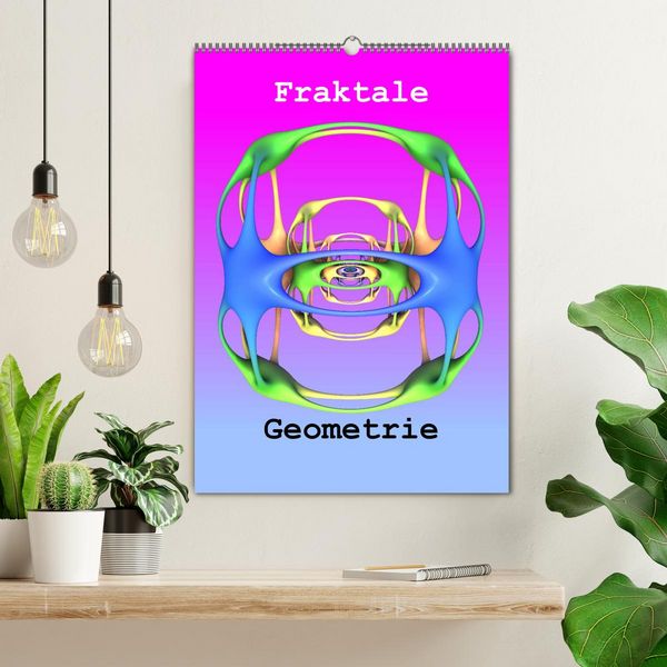 Produktbild: Fraktale Geometrie (Wandkalender 2026 DIN A2 hoch), CALVENDO Monatskalender