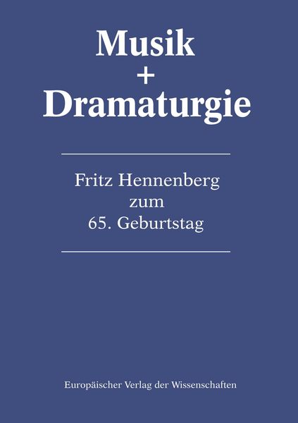 Produktbild: Musik & Dramaturgie
