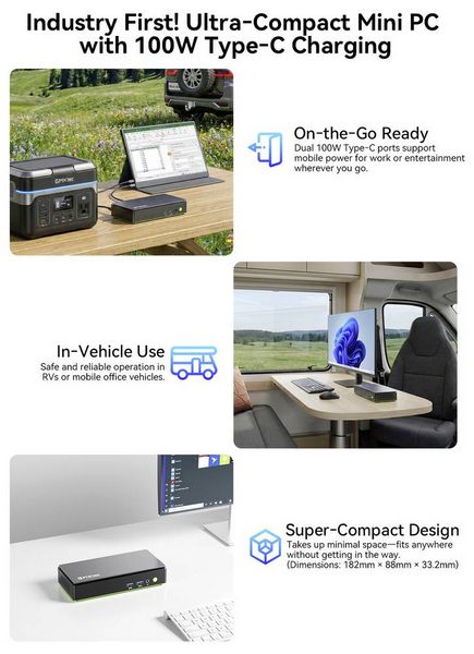 Produktbild: GMKtec Mini PC K13-1 Intel&reg; Core&trade; Ultra 7 256V Intel&reg; Core&trade; Ultra 7 256V 4.8GHz 16GB RAM 1TB SSD Intel Arc&trade; 140V Win 11 Pro K13-1