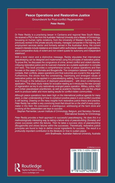 Produktbild: Peace Operations and Restorative Justice