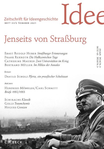 Produktbild: Zeitschrift f&uuml;r Ideengeschichte Heft XV/2 Sommer 2021