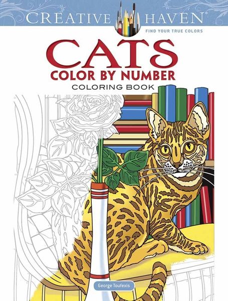 Produktbild: Creative Haven Cats Color by Number Coloring Book