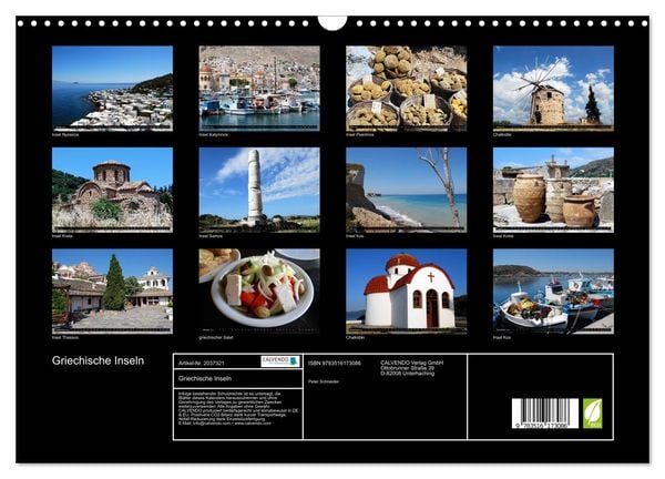 Produktbild: Griechische Inseln (Wandkalender 2026 DIN A3 quer), CALVENDO Monatskalender