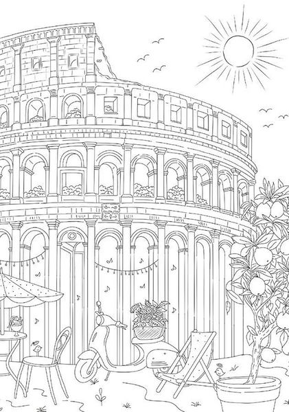 Produktbild: Colorful World Weltreise Designdose mit 12 Buntstiften