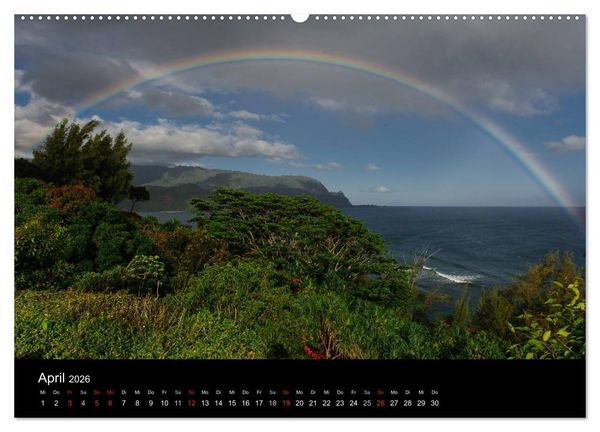 Produktbild: Hawaii - Kauai (hochwertiger Premium Wandkalender 2026 DIN A2 quer), Kunstdruck in Hochglanz