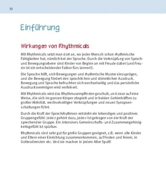 Produktbild: Das Rhythmical-Buch, m. Audio-CD
