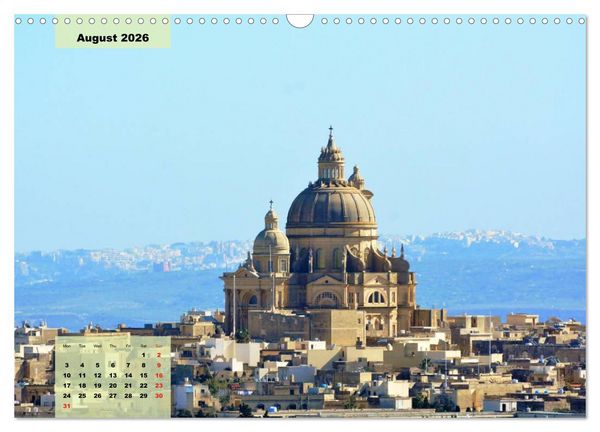 Produktbild: Malta and Gozo two historical islands (Wall Calendar 2026 DIN A3 landscape), CALVENDO 12 Month Wall Calendar