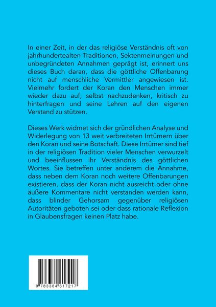Produktbild: Der Koran gen&uuml;gt uns!