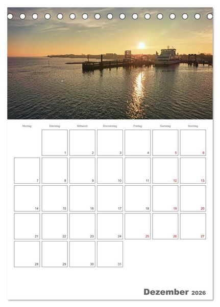 Produktbild: F&ouml;hr &hellip; verliebt in die Insel (Tischkalender 2026 DIN A5 hoch), CALVENDO Monatskalender