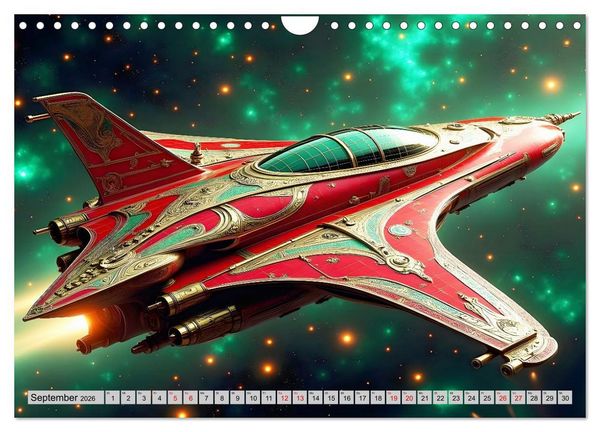 Produktbild: Kosmische Extravaganz (Wandkalender 2026 DIN A4 quer), CALVENDO Monatskalender