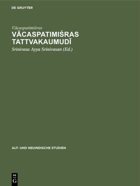 Produktbild: Vācaspatimiśras Tattvakaumudī