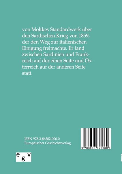 Produktbild: Der italienische Feldzug von 1859