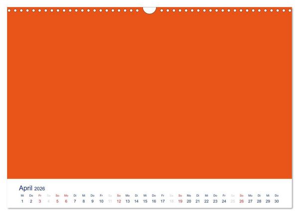 Produktbild: Farbiger Bastelkalender (Wandkalender 2026 DIN A3 quer), CALVENDO Monatskalender