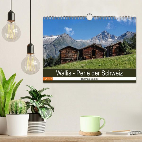 Produktbild: Wallis. Perle der Schweiz (Wandkalender 2027 DIN A4 quer), CALVENDO Monatskalender