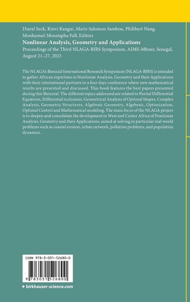 Produktbild: Nonlinear Analysis, Geometry and Applications