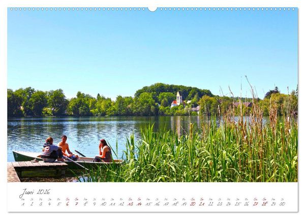 Produktbild: Das F&uuml;nf-Seen-Land Oberbayern (hochwertiger Premium Wandkalender 2026 DIN A2 quer), Kunstdruck in Hochglanz